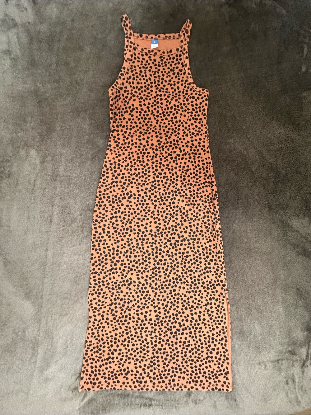 Old Navy Brown & Black Cheetah Print Sleeveless Maxi Dress A2-017